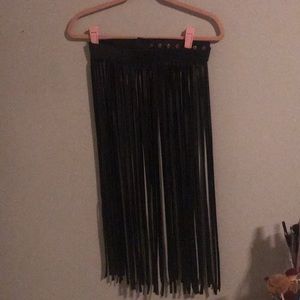 Leatherette “hula” skirt - Fashion Nova